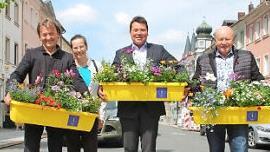 In Hof pr&auml;sentiert man stolz das Markenzeichen der K&uuml;nstler. Foto: Stadt Hof