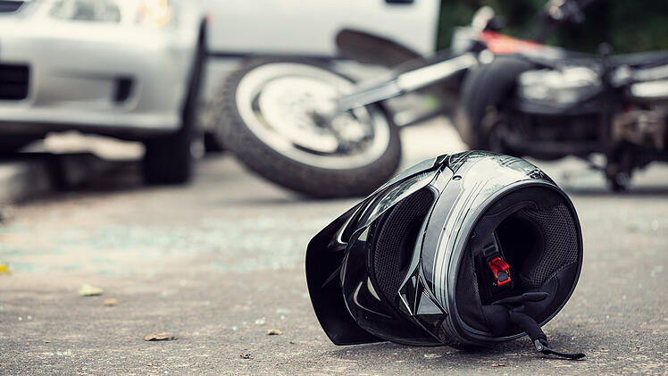 Motorrad, Motorrad-Unfall, Unfall, Biker