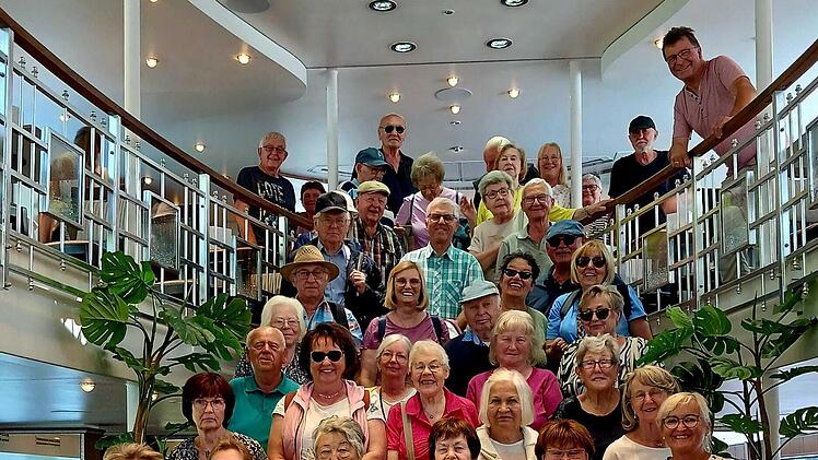 Das Gruppenfoto entstand auf dem Kristallschiff. Europa Union,Kreisverband Hammelburg