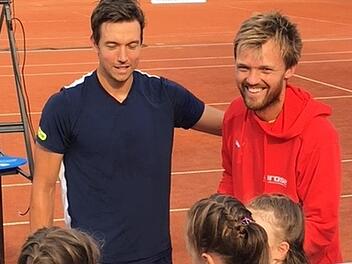 Kevin Krawietz (rechts) und Andreas Mies stehen in der zweiten Runde vom Wimbledon. CT-Archiv