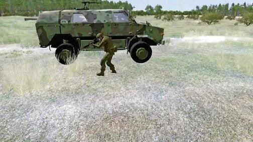 Ein fahrzeug auf dem Bildschirm... Foto: GefSimH