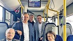 &bdquo;Fernsehen&ldquo; im Nahverkehr.