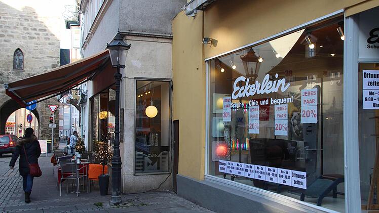 Ende Februar schließt das Schuhhaus Eckerlein in der Judengasse.