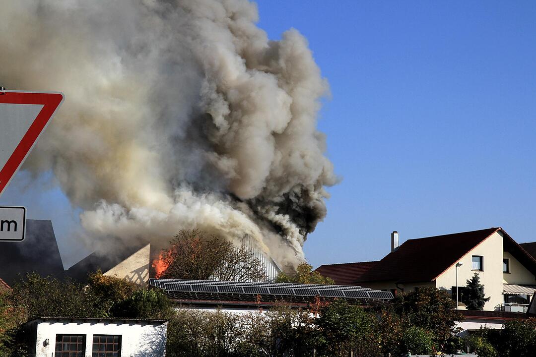 Brand in Schweinestall in Herzogenaurach