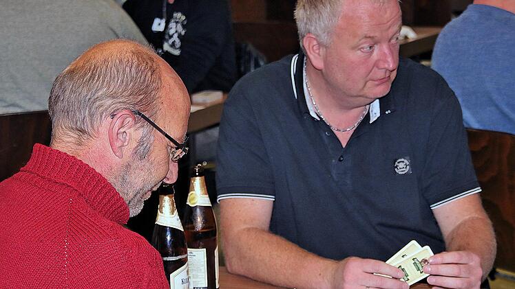 Eindrücke vom Schafkopf-Turnier in Münnerstadt. Dieter Britz