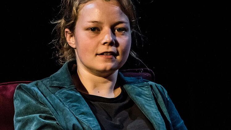 Freistaat Coburg" in der Reithalle: neue Mitglieder des Schauspiel-Ensembles stellen sich vor: Solvejg Schomers.Foto: Jochen Berger