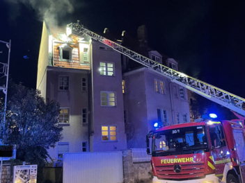 Brand einer Dachgeschosswohnung