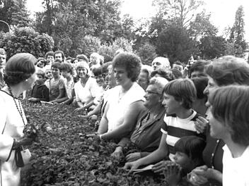 Im Jahr 1981 stattete das belgische Königspaar Fabiola und Baudouin Coburg einen Besuch ab.Foto: Tageblatt-Archiv