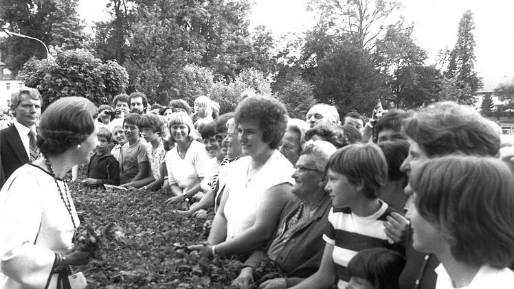 Im Jahr 1981 stattete das belgische Königspaar Fabiola und Baudouin Coburg einen Besuch ab.Foto: Tageblatt-Archiv