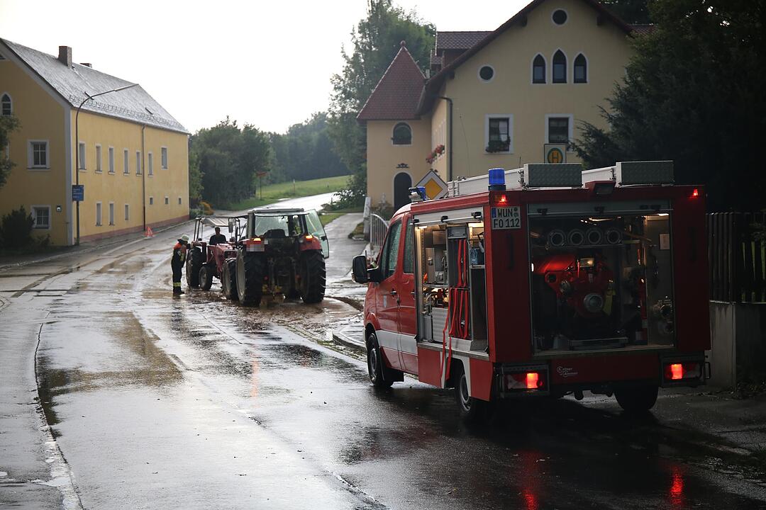 Unwetter in Oberfranken