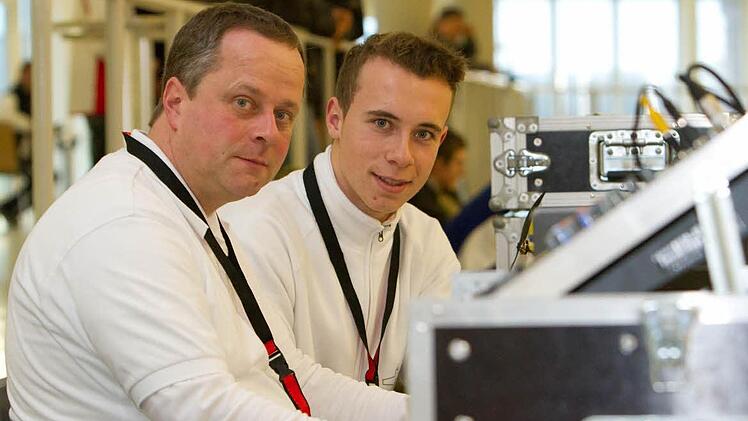 Karl-Ernst Overdick senior (links) und sein Sohn Karl Ernst Overdick vom Aero-Club Esslingen.