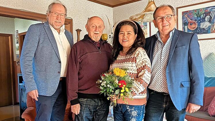 Lucia Eckert aus Wichsenstein wurde als 500. Mitglied des VdK Gößweinstein begrüßt.