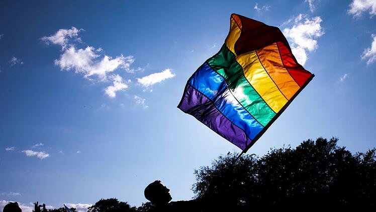 Pride-Flagge in Dänemark