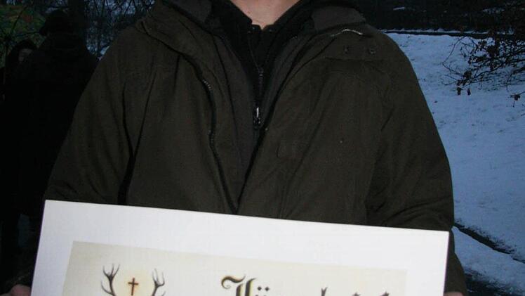 Peter Graß mit dem Jägerbrief