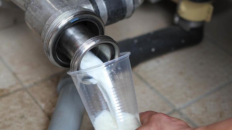 Beim Erzeuger bleibt für den Liter Milch immer weniger hängen, aktuell sind es nicht mal mehr 30 Cent. Fotos: Jochen Nützel