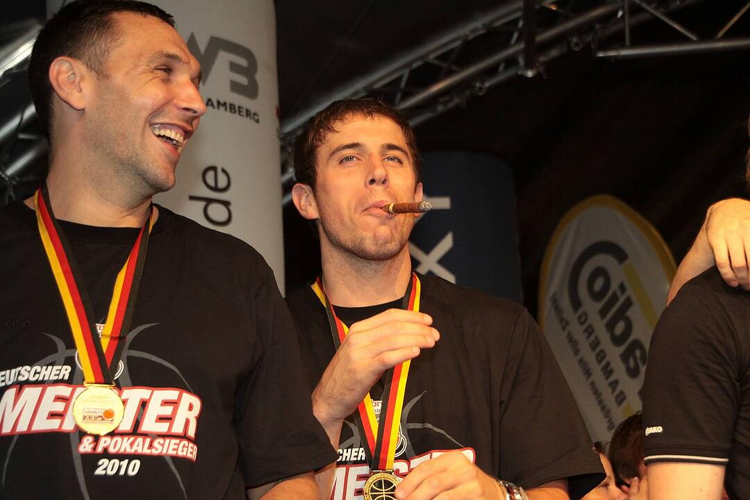 Meisterfeier Brose Baskets Bamberg Maxplatz