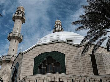 Die Mahmood-Moschee der Ahmadiyya-Gemeinschaft in Haifa. dpa