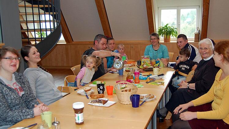 Einmal in der Woche wird gemeinsam gefrühstückt.