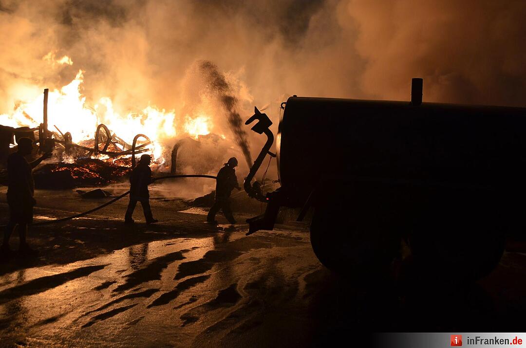 Brand im Sägewerk Untererthal