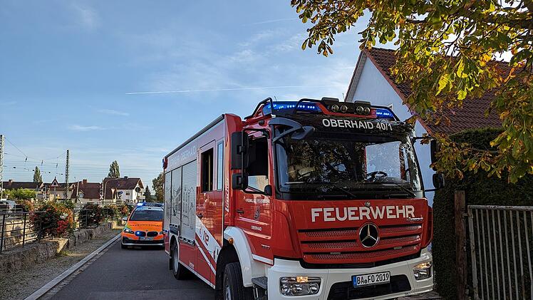 Oberhaid: Schrecklicher Unfall im Landkreis Bamberg: Person steht in Brand