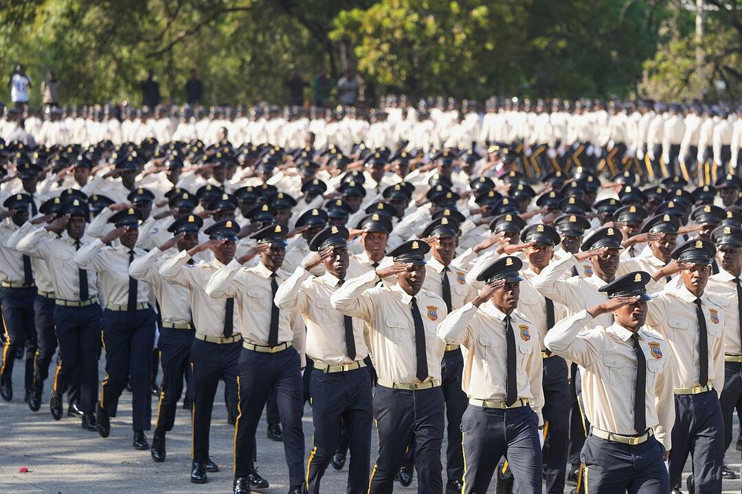 Abschlussfeier der Polizei von Haiti