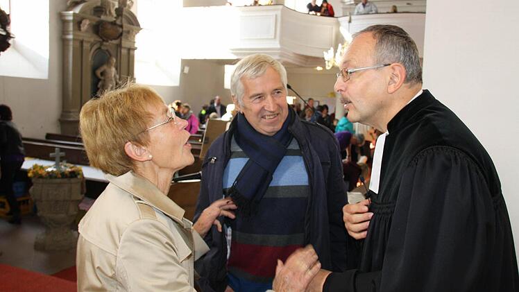 Pfarrer Horndasch in der Zeitofser Kirche. Foto: Ralf Ruppert