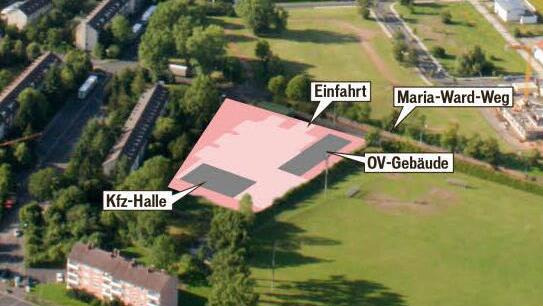 So ähnlich sieht der Plan für die THW-Unterkunft aus. Die Grafik ist nicht maßstabsgetreu.  Foto: Edgar Bartl Grafik: Micho Haller