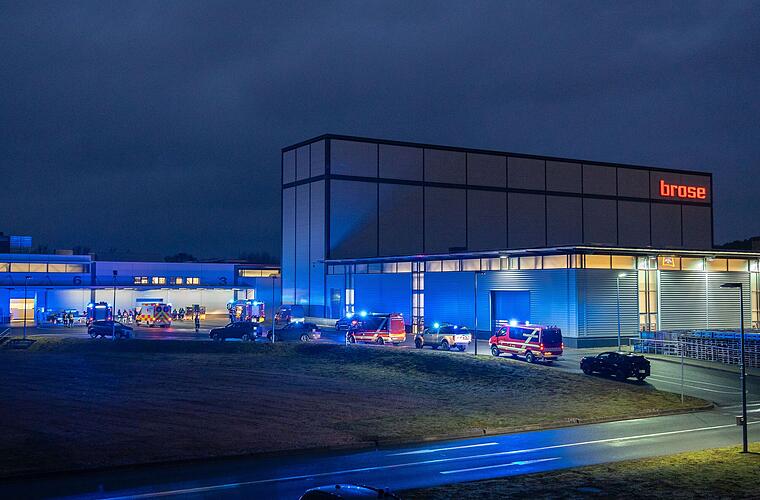 Kreis Bamberg: Großeinsatz bei Brose - 114 Einsatzkräfte zu Brand alarmiert