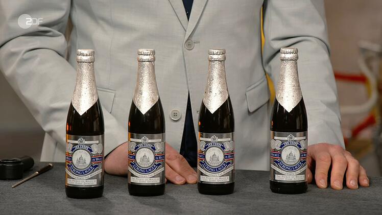 Wier K&uuml;mmel erl&auml;uterte, wurde das besondere Bier anl&auml;sslich der Hochzeit von Prinz Charles von Wales und Lady Diana Spencer verkauft.