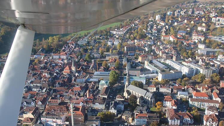 Das Landratsamt aus der Luft. Foto: Ralf Ruppert