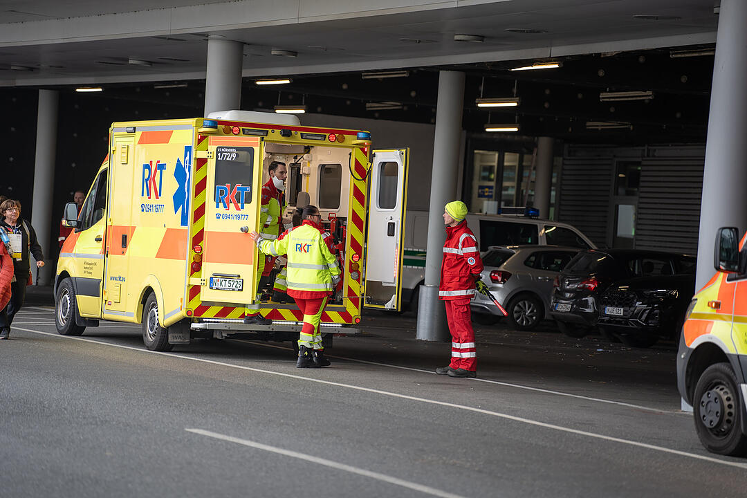 Großübung am Nürnberger Flughafen