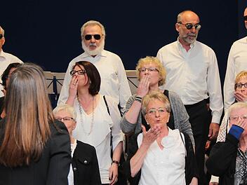 Die Waldeslust Zeckern sorgte bei "Rote Lippen soll man küssen" auch für einen optischen Höhepunkt. Fotos: Johanna Blum