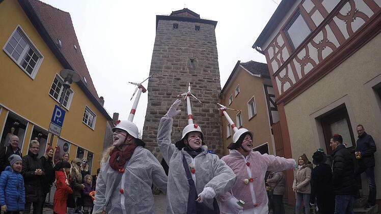 Der Faschingsumzug in Höchstadt war auch 2017 wieder sehr gut besucht. Foto: Christian Bauriedel