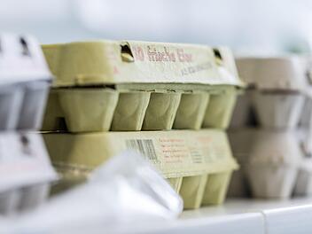 Eier, Eierkartons, Supermarkt