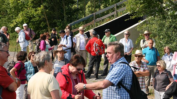 Weinbergwanderung der Saale Zeitung von Wirmsthal nach Wirmsthal 15. Juni 2014