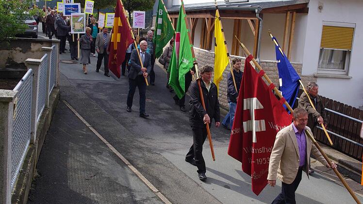 Mai-Kundgebung in Wallenfels. Foto: Heike Schülein