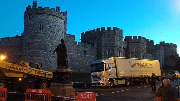 Am Dienstagabend war der Transport aus Coburg gut in London angekommen. Foto: Radio Eins