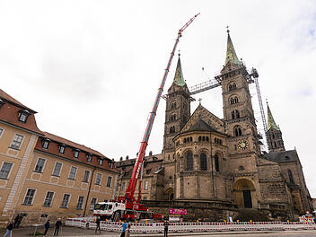Sanierungsarbeiten am Bamberger Dom: Osttürme bald gerüstfrei