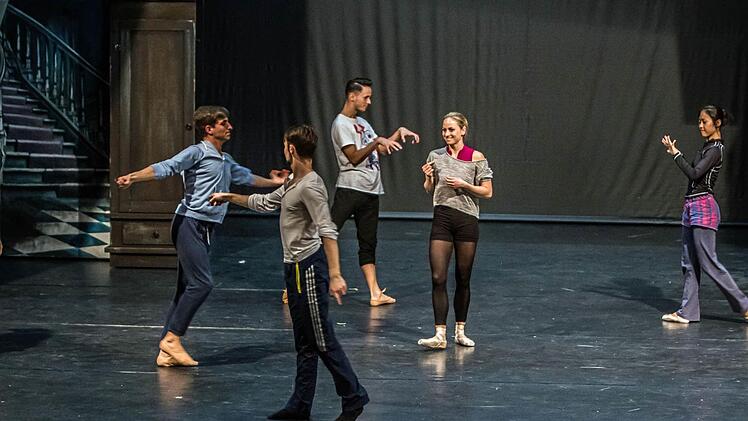 Probenimpressionen: "Aschenbrödel" kommt am 16. April am Coburger Landestheater auf die Bühne.Foto: Jochen Berger