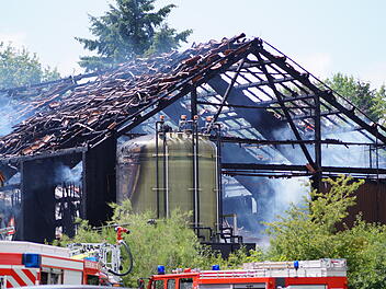 In einer Lagerhalle der Straßenmeisterei Feuchtwangen kam es zu einem Brand mit Sachschaden im siebenstelligen Bereich.