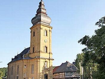Die katholische Pfarrkirche St. Aegidius in Frauendorf.  gst