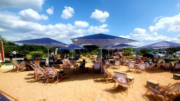 Im vergangenen Jahr gab es erstmals einen "Goldstrand" am Goldbergsee.