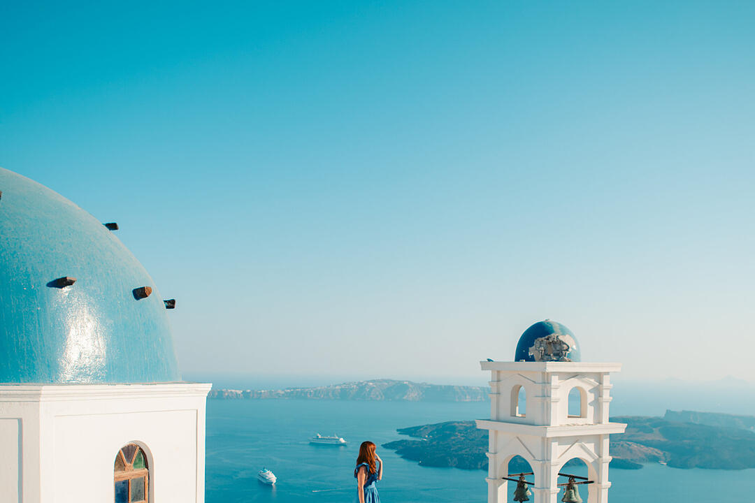 Urlaub in Griechenland - Caldera auf Santorini