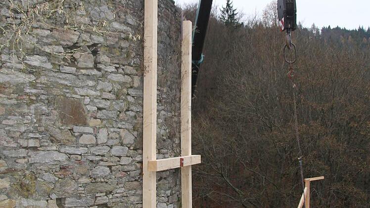 18 Stützen bilden das Korsett.