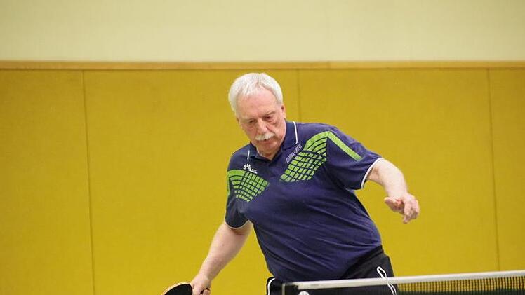 Erfolgreicher Auftritt: Michael Zrenner vom TTC Rugendorf holte in der AK 70 Bronze im Einzel und Silber mit Werner Türk im Doppel.