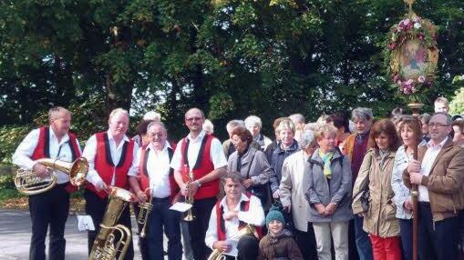 Heuer haben die Wannbacher Dorfmusikanten zum ersten Mal die katholischen Wallfahrer aus Wichsenstein nach Amberg begleitet. Foto: privat