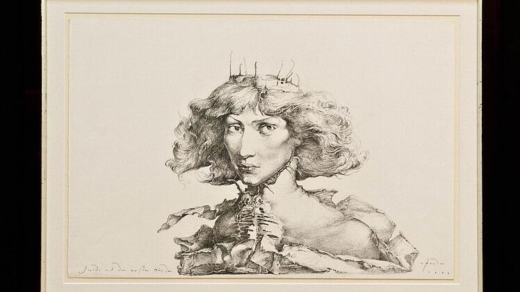 Heinz Zander: Isolde mit den weissen Händen, Zeichnung, 1982Foto: Jochen Berger