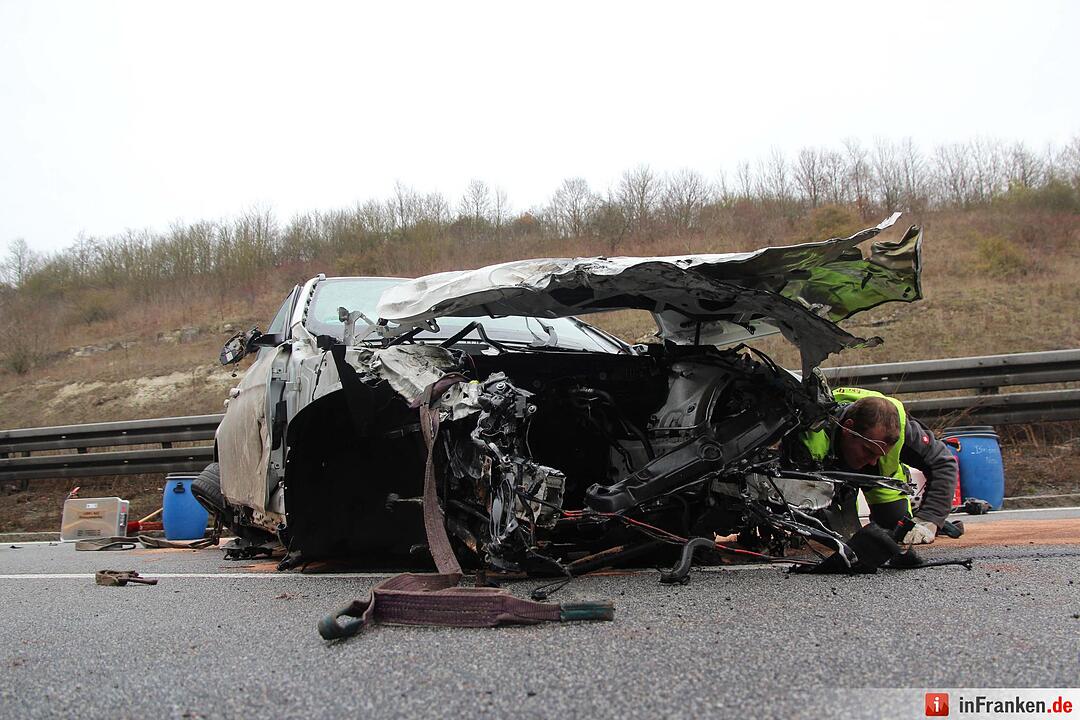 Unfall auf der A70