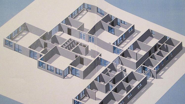 So sieht der neue Kindergarten aus, der, auf aktuellem Stand, mehr Plätze und Räume bietet. Repro Winfried Ehling/Planskizze Thomas Ruser