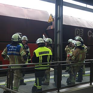 Feuerwehreinsatz am Bahnhof Bamberg
